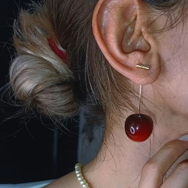 گوشواره گیلاس|کد۴۳۸ - تصویر 4