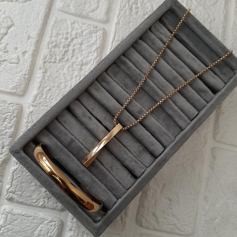 ست مردانه|بنگل مردانه|گردنبند مردانه|کد ۴۳۹ - تصویر 2