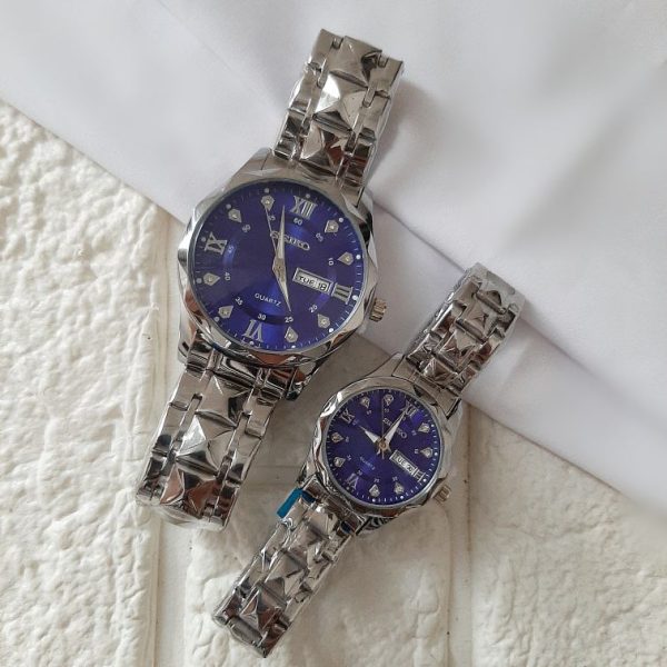 ساعت مچی سیکو الماس | ساعت استیل Seiko|کد ۴۷۰ - تصویر 3