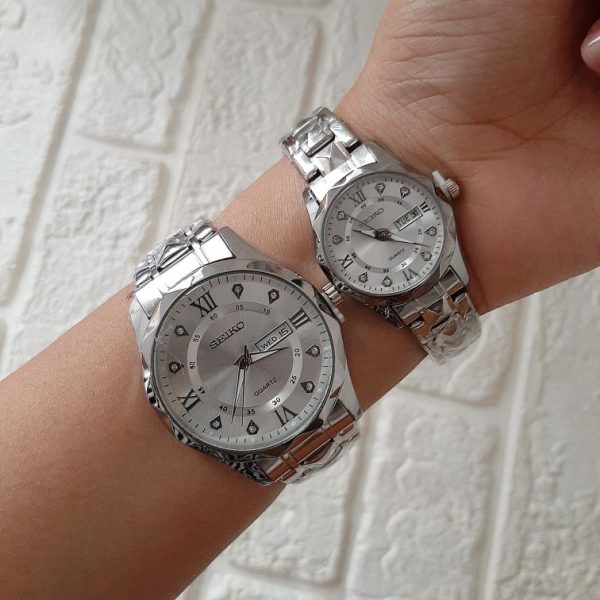 ساعت مچی سیکو الماس | ساعت استیل Seiko|کد ۴۷۰ - تصویر 7