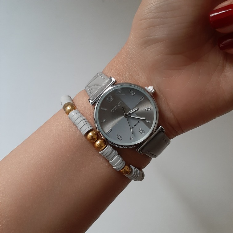 ساعت اولیجیا زنانه | بند چرمی گرد|کد ۴۹۲ - تصویر 2