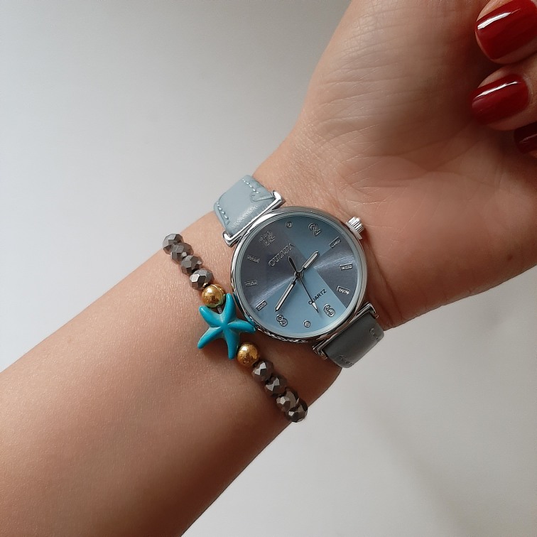 ساعت اولیجیا زنانه | بند چرمی گرد|کد ۴۹۲ - تصویر 3