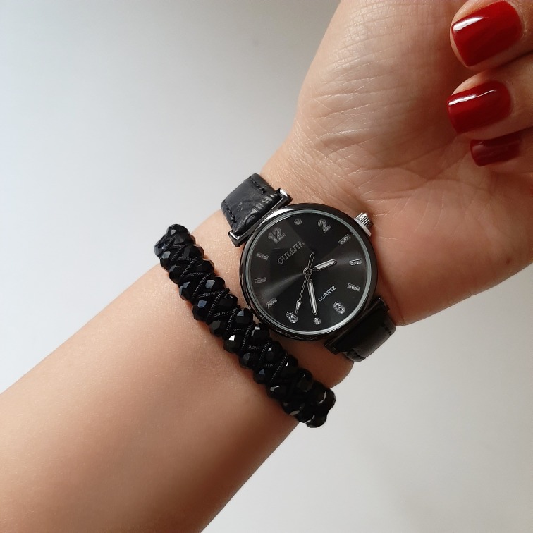 ساعت اولیجیا زنانه | بند چرمی گرد|کد ۴۹۲ - تصویر 5