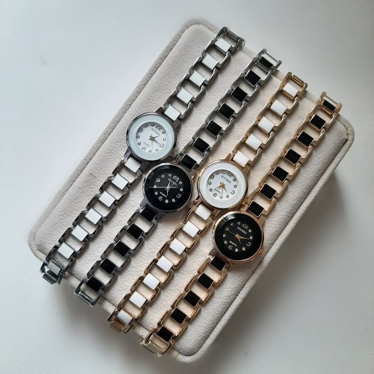 ساعت سرامیکی بند زنجیری زنانه|کد ۴۹۸