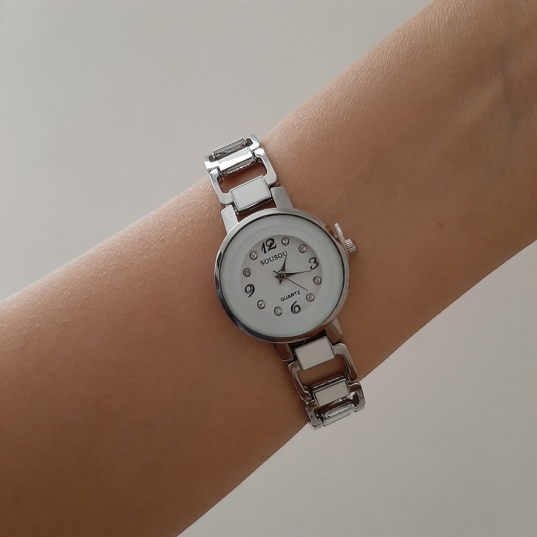 ساعت سرامیکی بند زنجیری زنانه|کد ۴۹۸ - تصویر 4