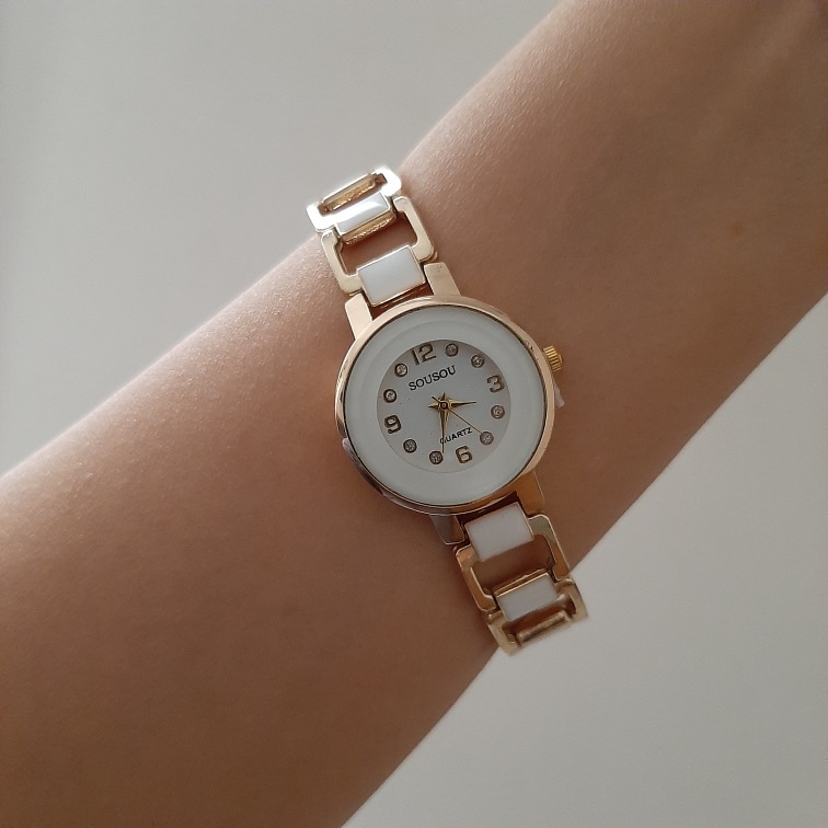 ساعت سرامیکی بند زنجیری زنانه|کد ۴۹۸ - تصویر 3