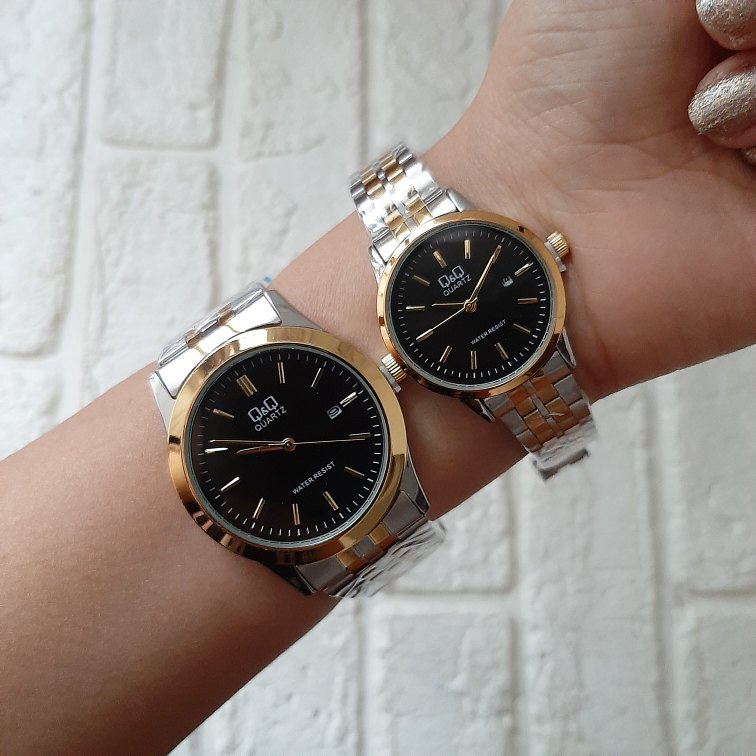 ساعت ست استیل Q&Q زنانه و مردانه | کد ۵۰۷ - تصویر 3