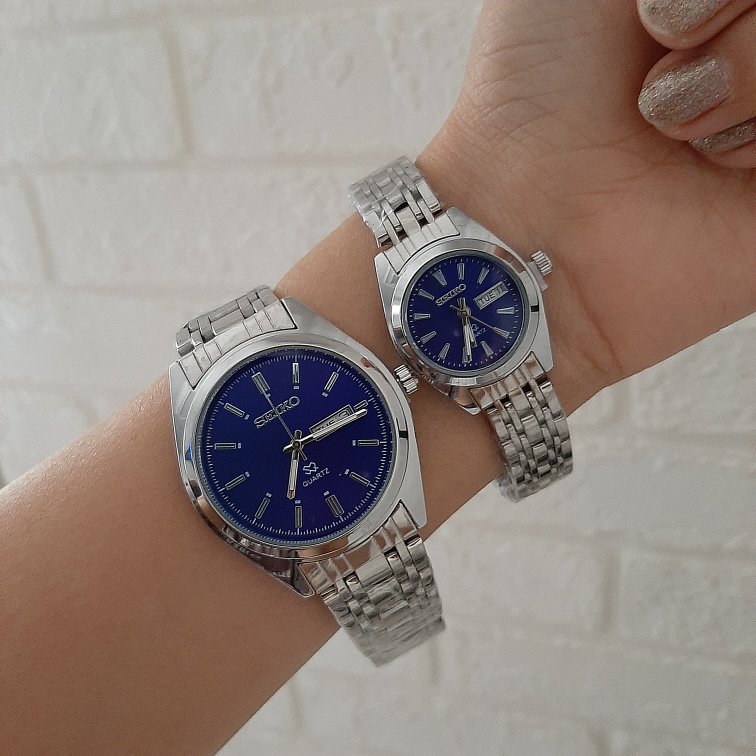 ساعت سیکو کلاسیک استیل | فروش تکی و ست، دارای رنگبندی|کد ۵۰۸ - تصویر 3