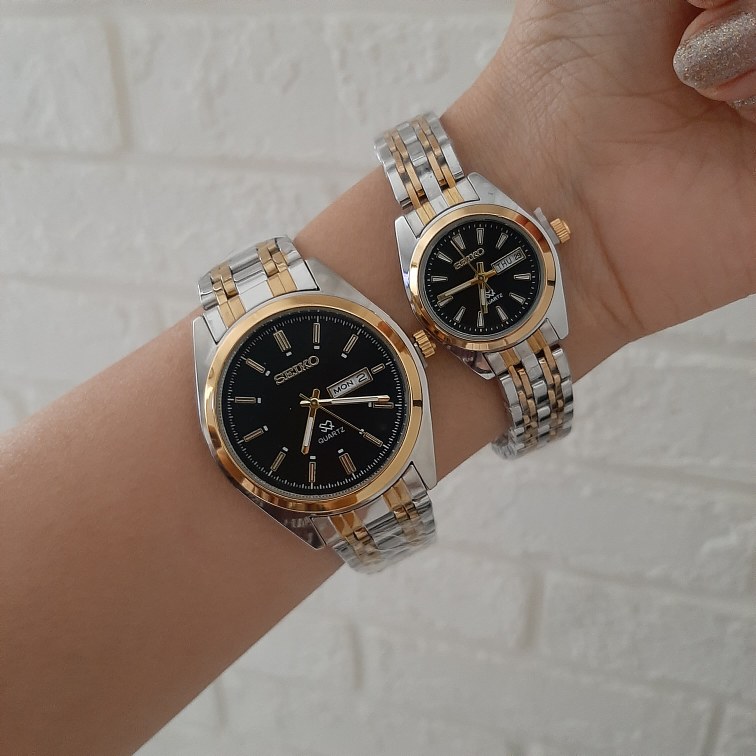 ساعت سیکو کلاسیک استیل | فروش تکی و ست، دارای رنگبندی|کد ۵۰۸ - تصویر 5