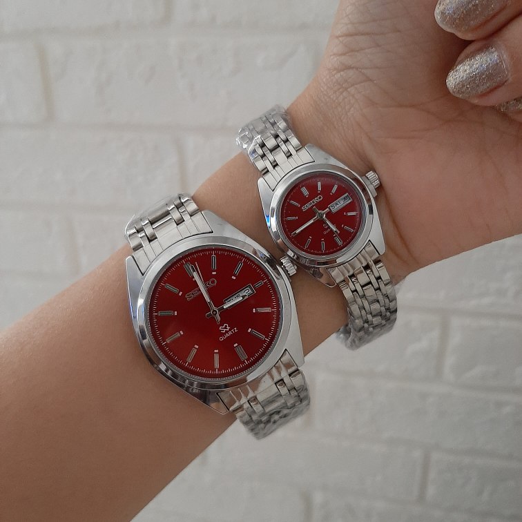 ساعت سیکو کلاسیک استیل | فروش تکی و ست، دارای رنگبندی|کد ۵۰۸ - تصویر 6