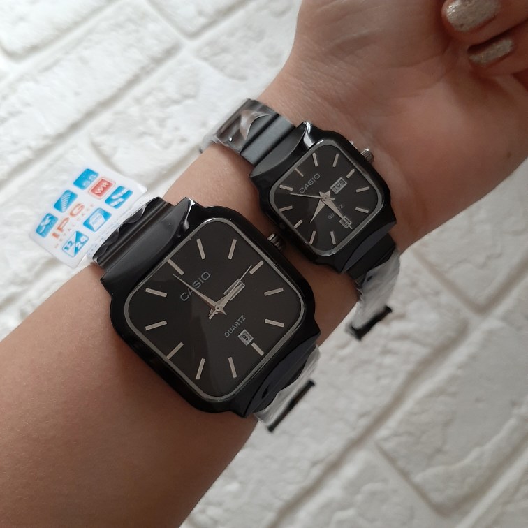 ساعت کاسیو صفحه مربعی | آنالوگ با دو تقویم فعال|کد ۵۱۰ - تصویر 8