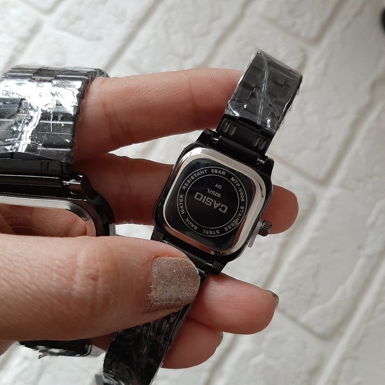 ساعت کاسیو صفحه مربعی | آنالوگ با دو تقویم فعال|کد ۵۱۰ - تصویر 9