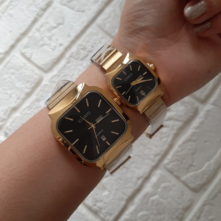 ساعت کاسیو صفحه مربعی | آنالوگ با دو تقویم فعال|کد ۵۱۰ - تصویر 5